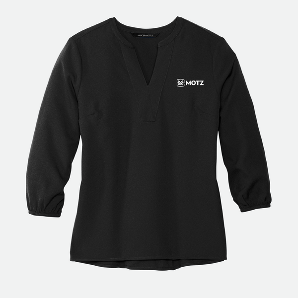 Mercer+Mettle Crepe 3/4-Sleeve Blouse, 6 Color Options