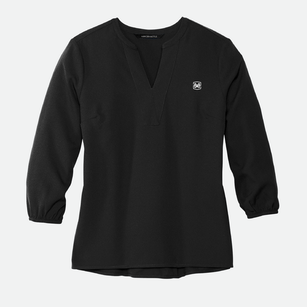 Mercer+Mettle Crepe 3/4-Sleeve Blouse, 6 Color Options
