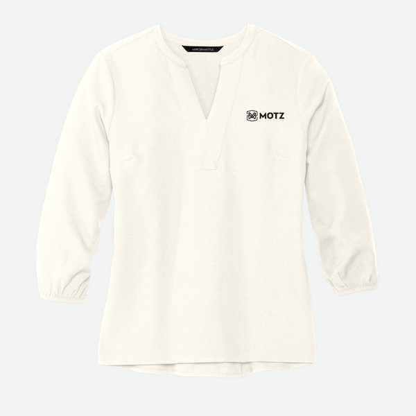Mercer+Mettle Crepe 3/4-Sleeve Blouse, 6 Color Options