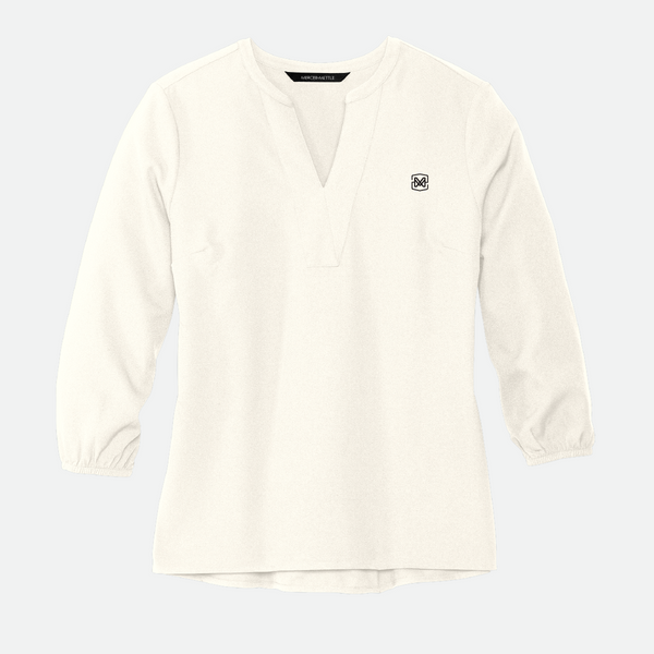 Mercer+Mettle Crepe 3/4-Sleeve Blouse, 6 Color Options
