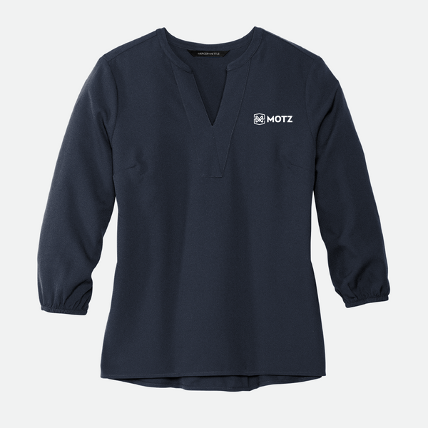 Mercer+Mettle Crepe 3/4-Sleeve Blouse, 6 Color Options