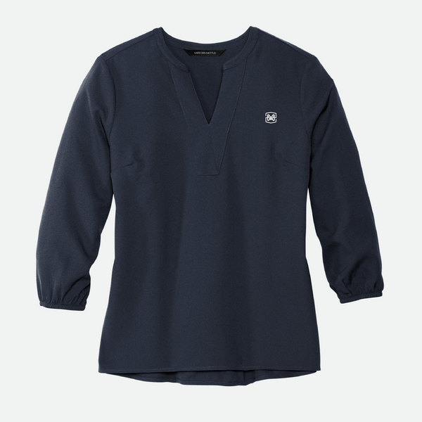Mercer+Mettle Crepe 3/4-Sleeve Blouse, 6 Color Options