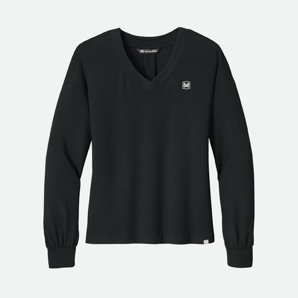 TravisMathew Long Sleeve Weekend V-Neck, 4 Color Options