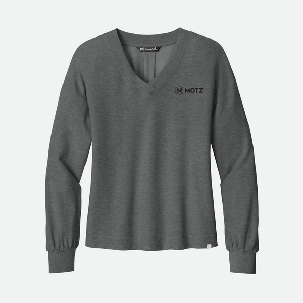 TravisMathew Long Sleeve Weekend V-Neck, 4 Color Options