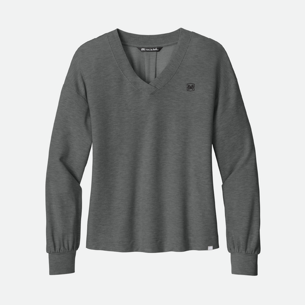 TravisMathew Long Sleeve Weekend V-Neck, 4 Color Options